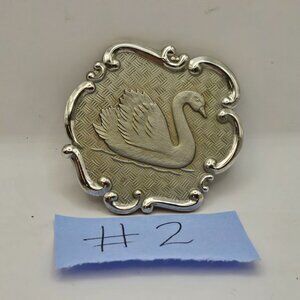 Vintage SCHWANS Dairy Metal Plate Plaque Dairy Emblem Award 2.5" Medallion